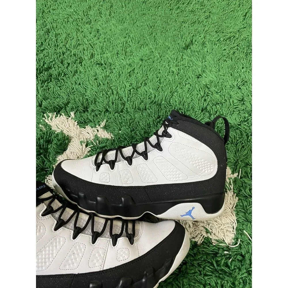 Jordan Retro 9 Men’s Basketball Shoes - White/Black/Blue